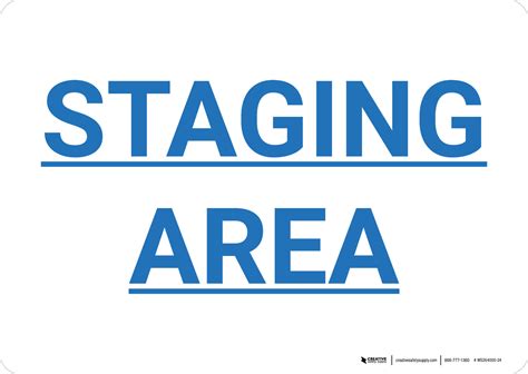 Staging Area Landscape Wall Sign