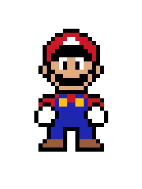 Pixel Art Do Mario Bros Arte Em Pixels Como Desenhar O Mario Pixel Art