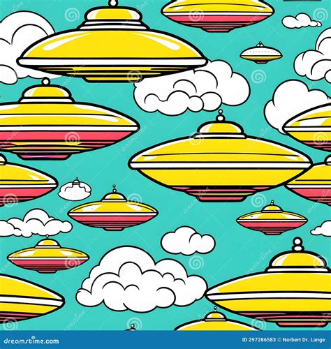 Flying Saucers Ai Generatet Stock Illustration Illustration Of