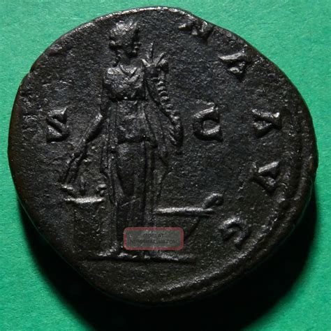 Tater Roman Imperial Ae Sestertius Coin Of Antoninus Pius Annona