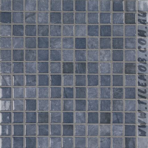 Lapis Blue Mix Gemma Glass Mosaic 25x25mm The Tile Mob