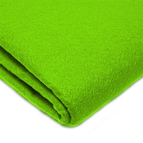 Lime Green Felt Fabric 60 150cms Extra Wide 1mm Thick Etsy Uk