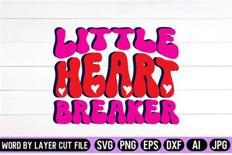 Little Heart Breaker Retro Graphic By Svg Artfibers · Creative Fabrica