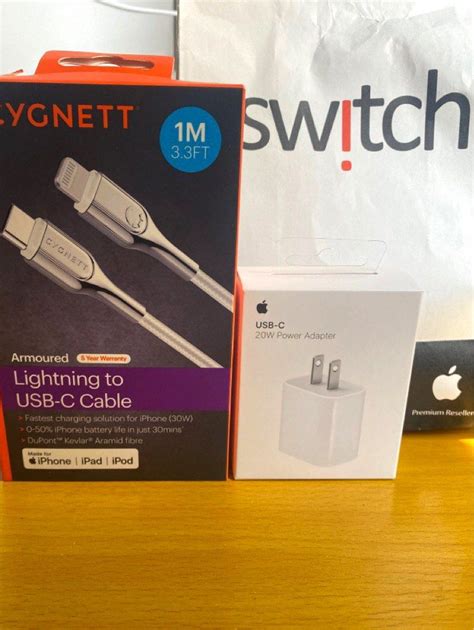 Original Iphone Charger (with adapter and cable) - Fast Charger, Computers & Tech, Parts ...