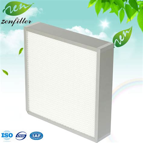 High Efficiency Mini Pleat Panel Fiberglass Hepa Filters For Industry