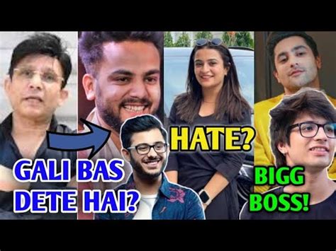 Gali Bas Dete Hai Elvish Yadav Carryminati Kirti Mehra Hate Harsh