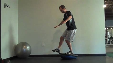 Pistol On A Bosu Ball One Leg Squat Youtube