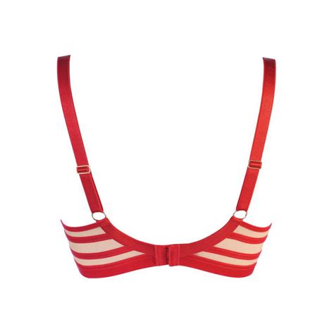 Lingerie féminine Soutien gorge à corbeille rouge V 10541 Axami