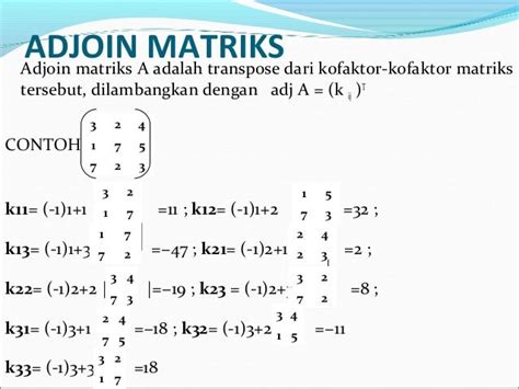 Cara Menghitung Invers Matriks 3x3 2021