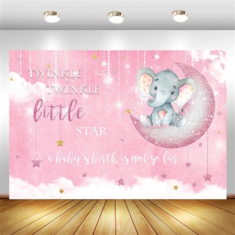 Arri Re Plan De F Te Pr Natale D Cor D L Phant Mignon Rose Or Png