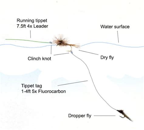 Dry Fly Dropper Rig For Trout Fishing