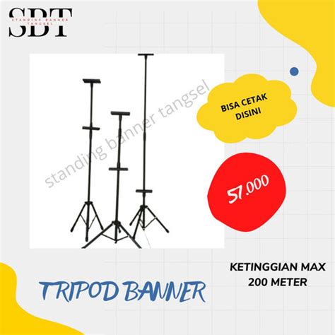 Jual Tripod Banner Display Tiang Sisi Iklan Untuk Banner Hitam