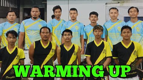 Warming Up Putra Sangkur Dan Putra Pakem Voli Plastik Banyuwangi