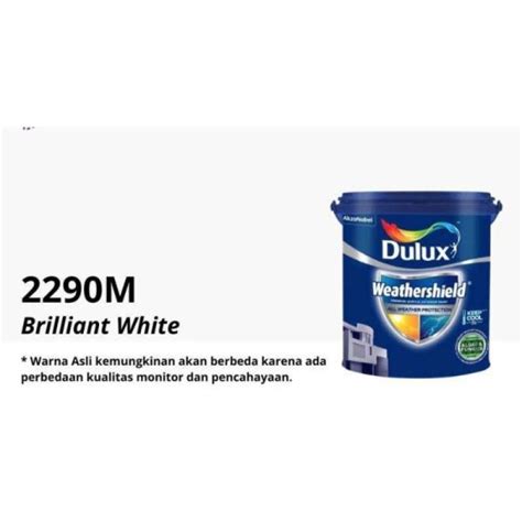 Jual Cat Tembok Eksterior Dulux Weathershield Warna Brilliant White