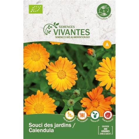 Graines De Souci Des Jardins Calendula Bio Sachet De Graines