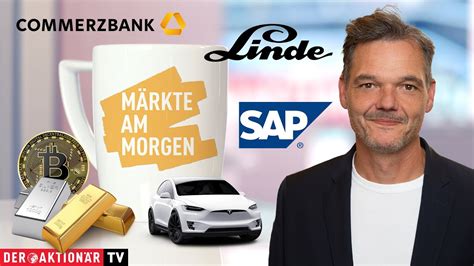 Märkte am Morgen Gold Silber Bitcoin Tesla Linde Nvidia SAP