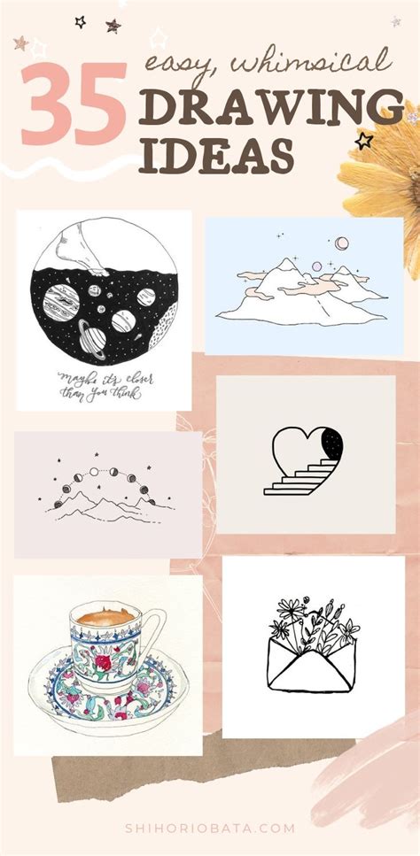 35 Cool Easy Whimsical Drawing Ideas