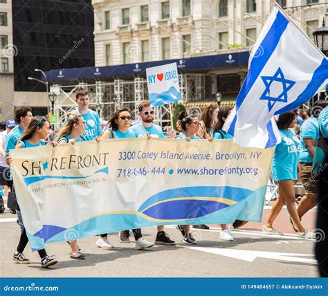 55th Annual `celebrate Israeli` Parade In New York City Editorial Photography Image Of Peace