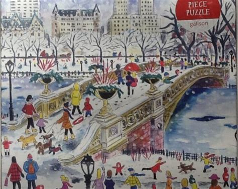 Bow Bridge In Central Park New York City Michael Storrings 500 Pc