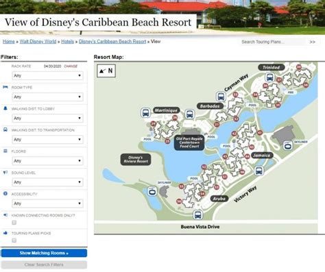 Caribbean Beach Resort Preferred Room Map Fabfitfun Spring 2024