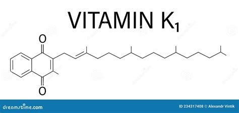 Phytomenadione Molecule D Molecular Structure Ball And Stick Model