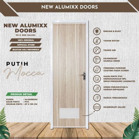 Jual Pintu Kamar Mandi Alumix Jaluzi X Mocca Jakarta Utara