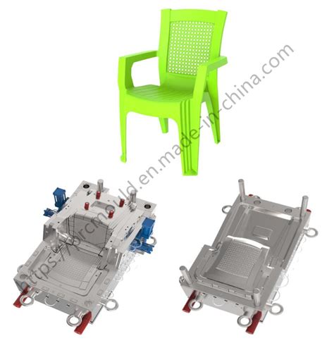 Customized Plastic Injection Adult Full Chair Mould With Back Insert