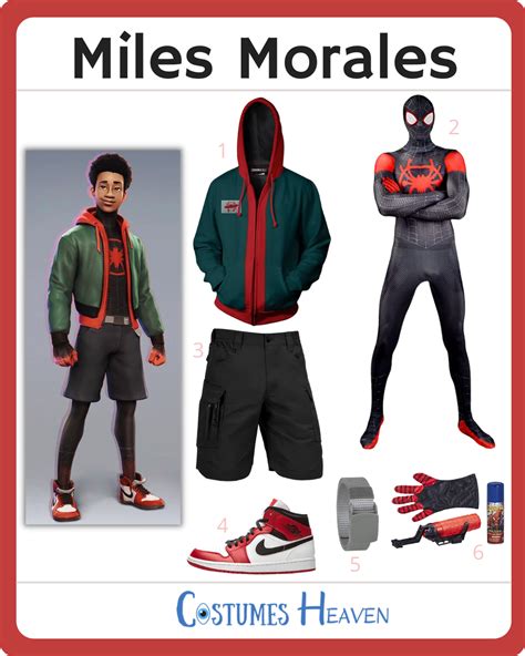 Miles Morales Costume Diy Cosplay Authentic Spiderverse Suit Artofit