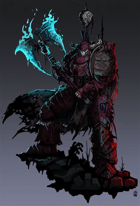 Chaos Space Marine Lord Krell Imaginarywarhammer Warhammer Fantasy Warhammer 40k Artwork