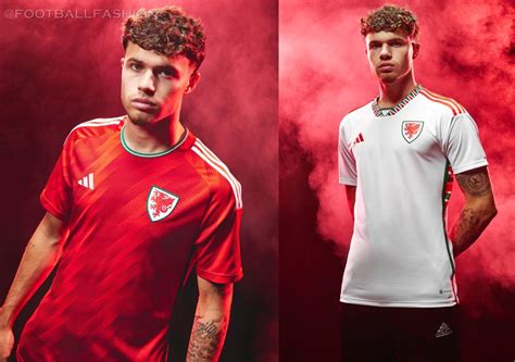 Wales World Cup 2022 Adidas Home And Away Kits Football Fashion