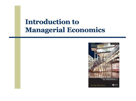 Introduction To Managerial Economics Ppt Download