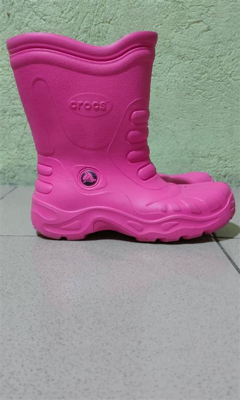 Crocs Kids Georgie Rain Boots, Babies & Kids, Babies & Kids Fashion on ...