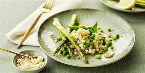 Veganes Fr Hlings Risotto Mit Gr Nem Gem Se Byodo