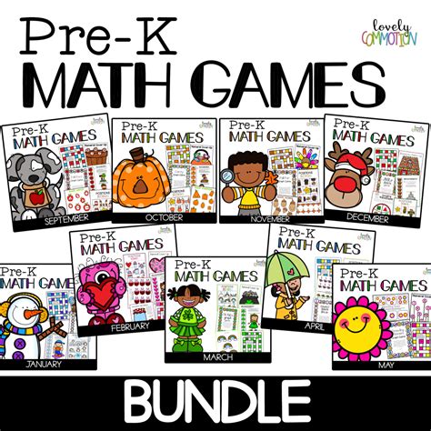 Preschool Math Games BUNDLE - Lovely Commotion Preschool Resources