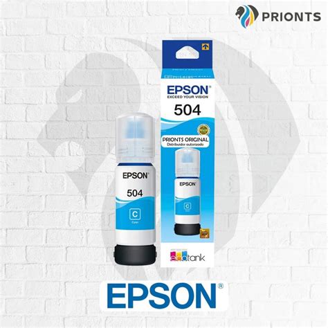 TINTA EPSON 504 PARA L4150 L4160 L6171 CIAN ORIGINAL