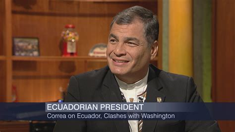 President Of Ecuador Rafael Correa Talks Politics Immigration