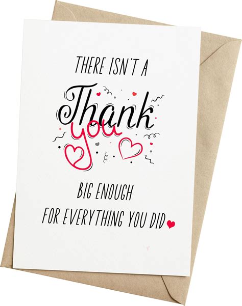 Amazon Supoeguk Cute Poem Thank You Card For Best Friend Sweet