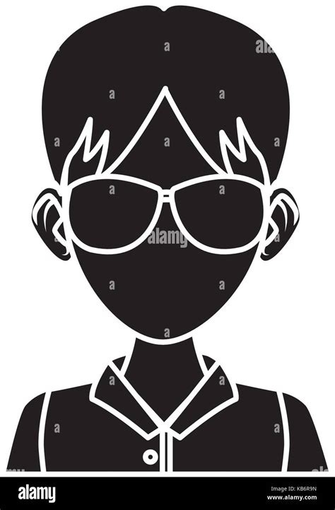 Young man with sunglasses cartoon Stock Vector Image & Art - Alamy