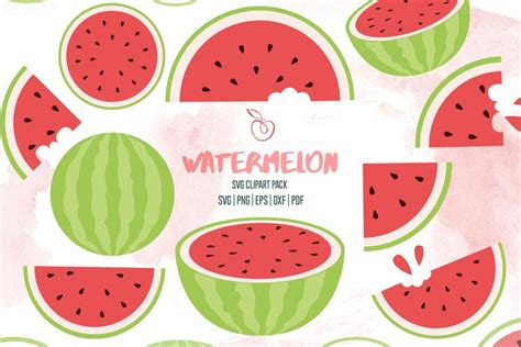 Watermelon Svg Bundle Summer Fruit Clipart Layered 196