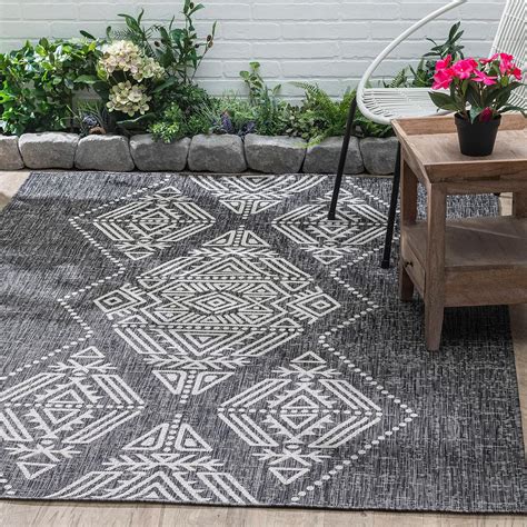 Fh Home Flat Woven Outdoor Rug Waterproof Easy To Clean Stain Resistant