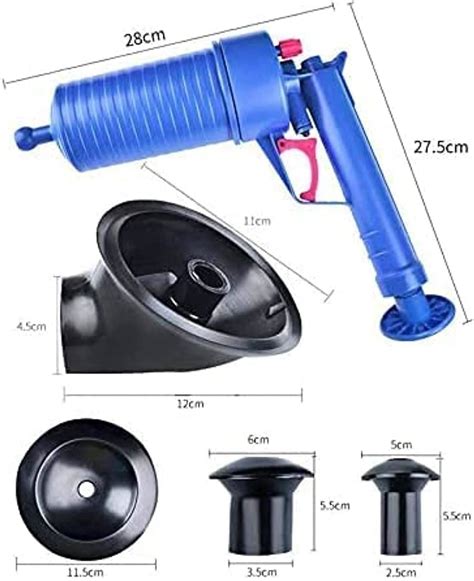 Aiwanto Toilet Plunger High Pressure Air Drain Pump Plunger For Bath