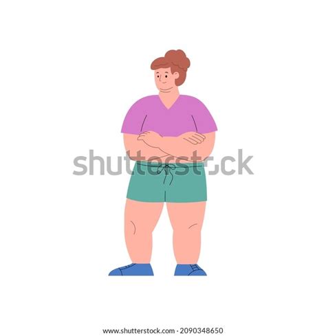 Overweight Woman Signs Obese High Bmi Stock Vector Royalty Free