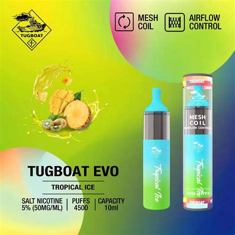 Tugboat Evo Tropical ICE 4500 Puffs In Dubai Raj Vape