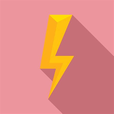 Premium Vector Energy Lightning Bolt Icon Flat Illustration Of Energy