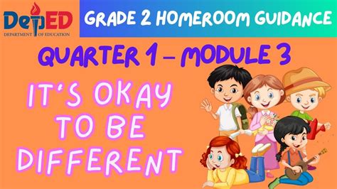 Homeroom Guidance Grade Quarter Module Its Okay To Be