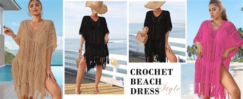 Bsubseach Crochet Cover Ups For Swimwear Women Sexy Hollow Out Swimsuit