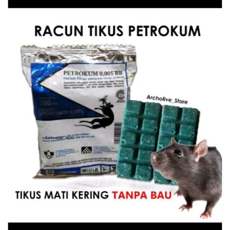 Jual Petrokum Bb Racun Tikus Mati Kering Dan Tidak Bau Shopee