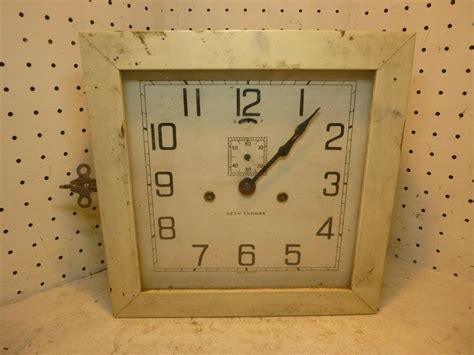 Antique Seth Thomas 30 Day Gallery Lobby Wall Clock 2037950728