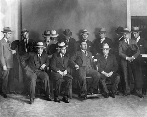 Mobsters Rounded Up By The Cleveland Police Department In 1928 At The