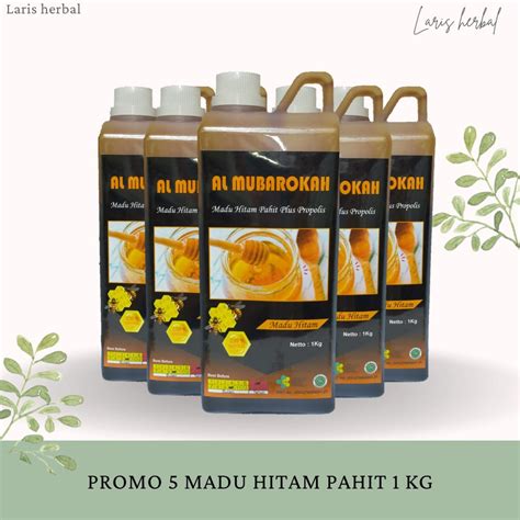 Jual PAKET PROMO 5 Madu Hitam Pahit Kemasan 1 Kg Shopee Indonesia